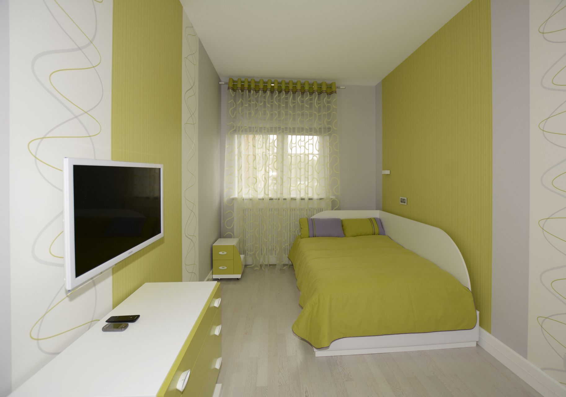 Дизайн гостевой комнаты в стиле абстракционизм