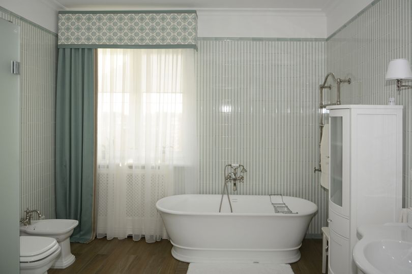 Текстильный декор ванной комнаты
