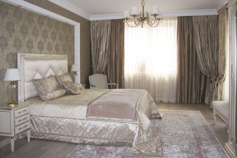 Текстильный декор спальни